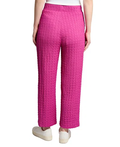 Jones New York Pull-on Crop Wide Leg Pants In Pink