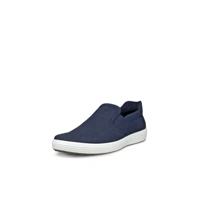 Ecco Soft 7 Easy Slip On Sneaker In Blue
