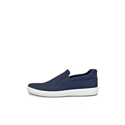Ecco Soft 7 Easy Slip On Sneaker In Blue