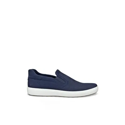 Ecco Soft 7 Easy Slip On Sneaker In Blue