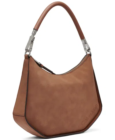 Calvin Klein Winny Faux Suede Convertible Shoulder Bag