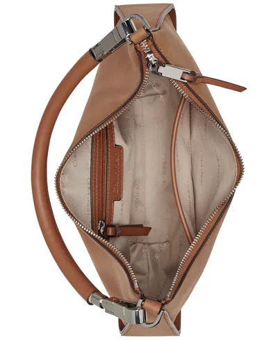 Calvin Klein Winny Faux Suede Convertible Shoulder Bag