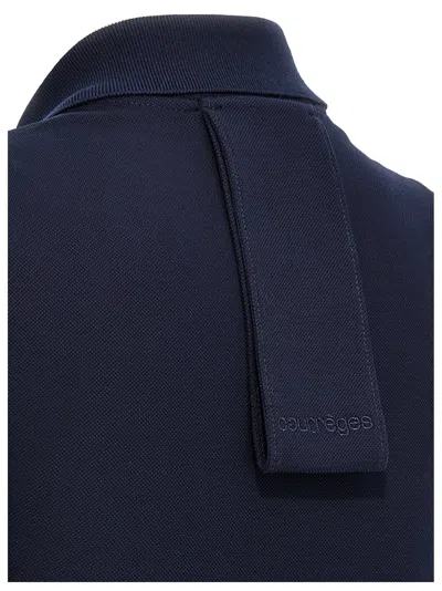 Courrèges Woman Mini Dress Midnight Blue Size M Cotton