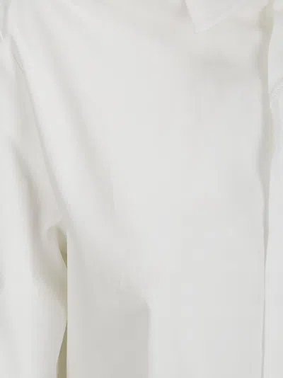 Mm6 Maison Margiela Mm6 By Maison Margiela White Cotton Oversize Fit Shirt