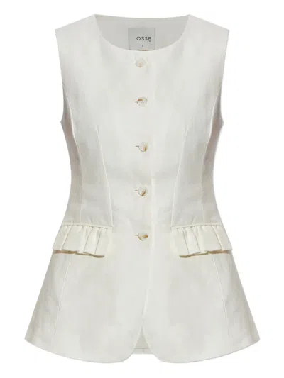 Posse Inactive Coo China Style Matilda Gilet In White