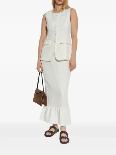 Posse Inactive Coo China Style Matilda Gilet In White