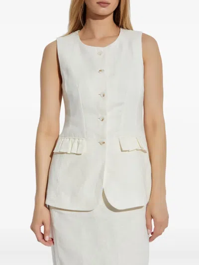Posse Inactive Coo China Style Matilda Gilet In White