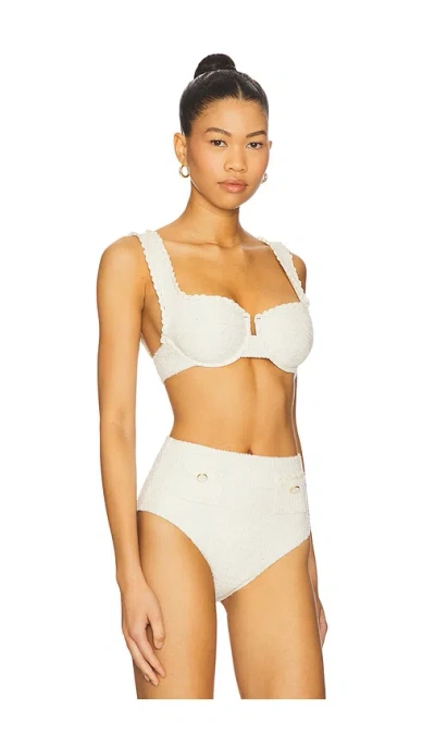 Simkhai Klara Balconette Bikini Top In Yellow