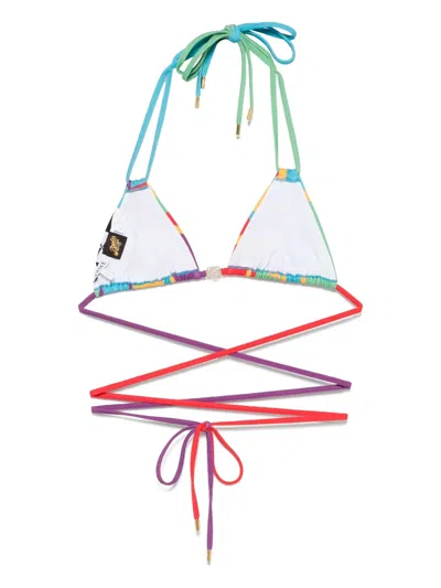 Loewe Printed Triangle Bikini Top In Multi