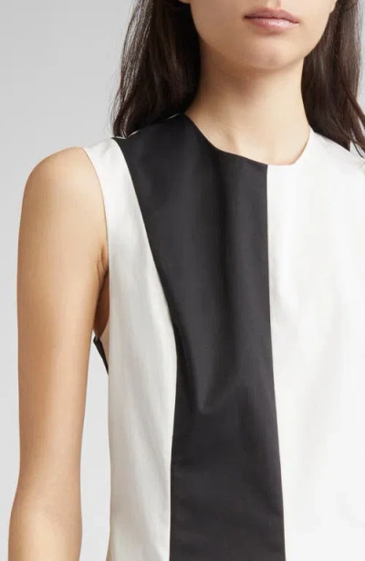 Partow Avenue Colorblock Sleeveless Maxi Dress In Black