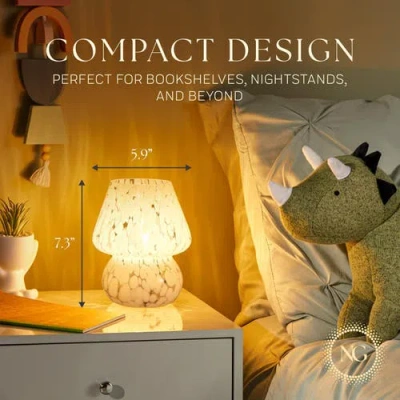 Next Glow Mushroom Led Lamp,  Modern Dimmable E26 Socket