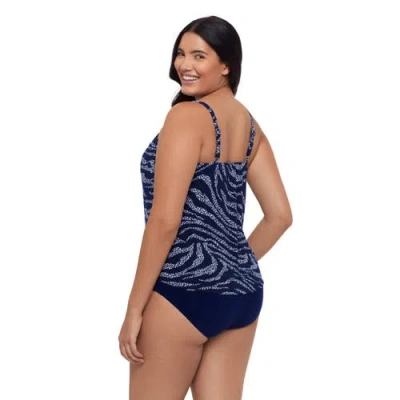 Trimshaper Hank Handkerchief Tankini Swimsuit Top In Multi
