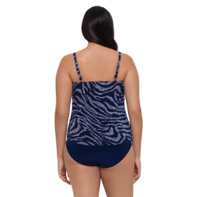 Trimshaper Hank Handkerchief Tankini Swimsuit Top In Multi
