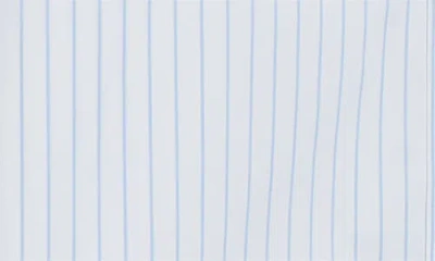 Thom Browne Fun Mix Micro Striped Poplin Oversized Shirt In Blue