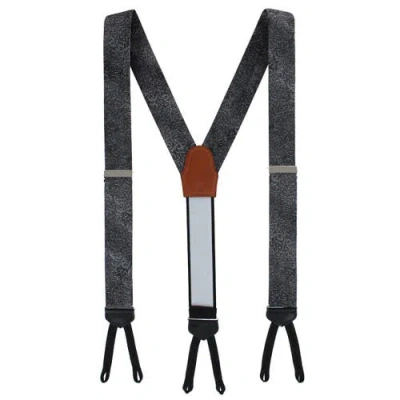 Trafalgar Esteban Scrolling Vines Tone On Tone Patterned Silk Formal End Brace