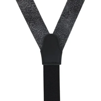 Trafalgar Esteban Scrolling Vines Tone On Tone Patterned Silk Formal End Brace