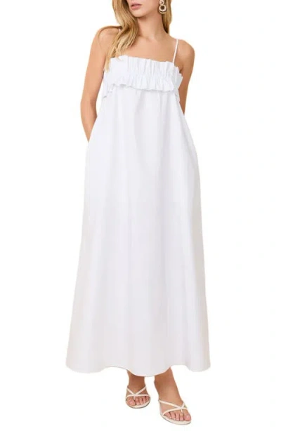 Solid & Striped The Sophie Poplin Maxi Dress In White