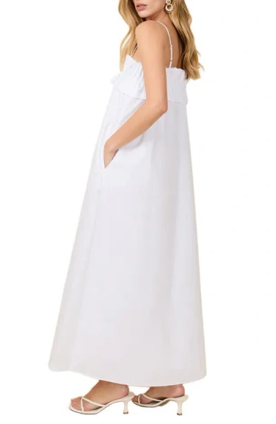 Solid & Striped The Sophie Poplin Maxi Dress In White