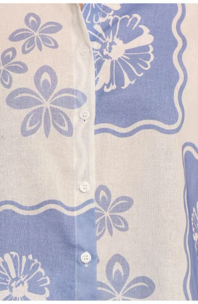 Petal And Pup Petal & Pup Shellie Floral Camp Shirt In Animal Print