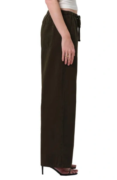 Citizen Of Humanity Citizens Of Humanity Aurora Pull-on Stretch Cotton Pants In Burgundy