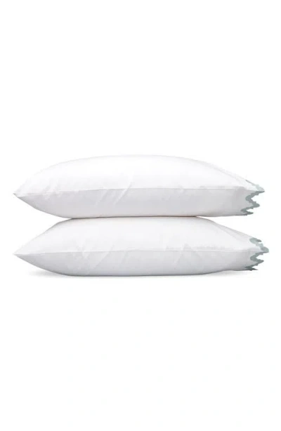 Matouk Aziza Set Of 2 600 Thread Count Egyptian Cotton Percale Pillowcases