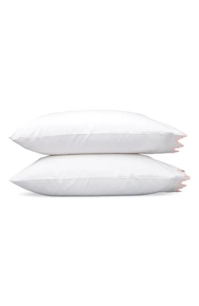 Matouk Aziza Set Of 2 600 Thread Count Egyptian Cotton Percale Pillowcases