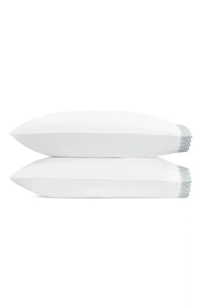 Matouk Felix Set Of 2 600 Thread Count Cotton Percale Pillowcases