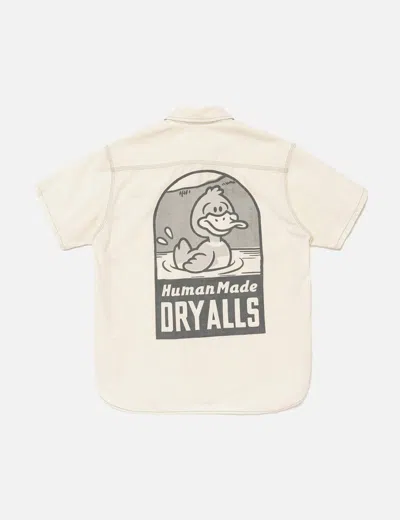 Human Made Kids' Chambray Shirt In Sand