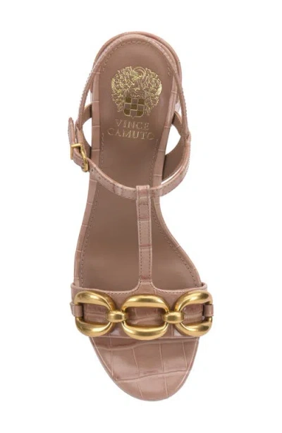 Vince Camuto Chirie Block-heel Sandals In Neutral