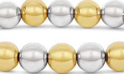 Shymi Two-tone Beaded Stretch Bracelet