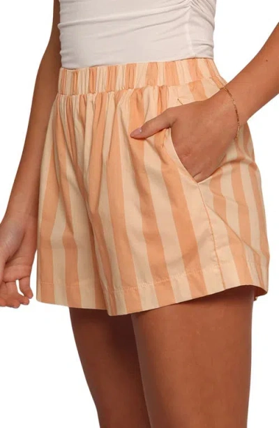 Petal And Pup Petal & Pup Essie Stripe Cotton Pull-on Shorts In Multi