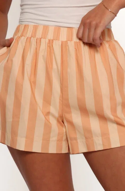 Petal And Pup Petal & Pup Essie Stripe Cotton Pull-on Shorts In Multi