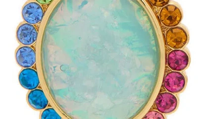 Kurt Geiger London Faux Pearl & Crystal Linear Drop Earrings