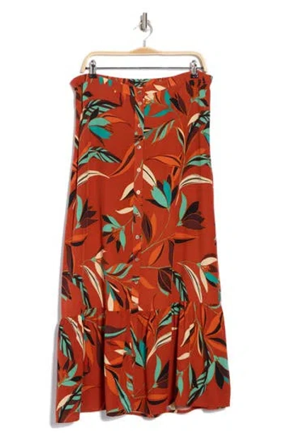 Dr2 By Daniel Rainn Button Front Maxi Skirt