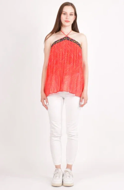 Raas Ava Embroidered Halter Top