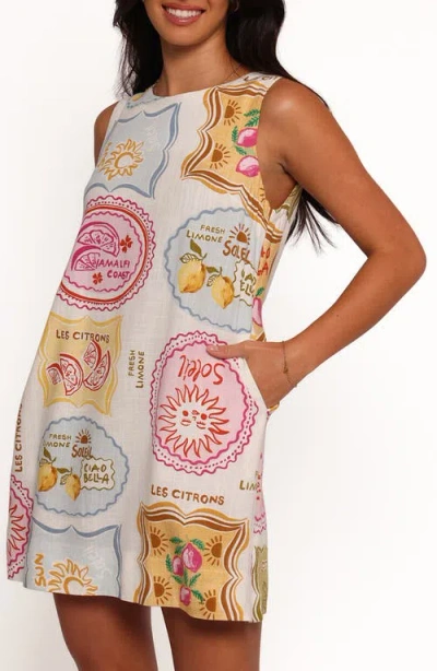 Petal And Pup Petal & Pup Zoe Allover Print Minidress In White