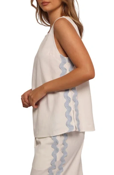 Petal And Pup Petal & Pup Jasinta Rickrack Trim Sleeveless Top In Animal Print