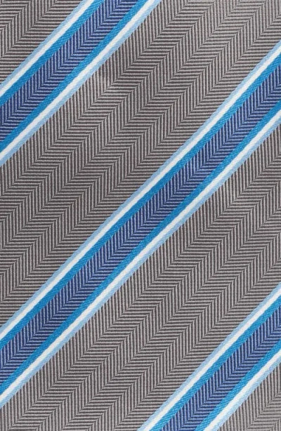 David Donahue Stripe Silk Tie