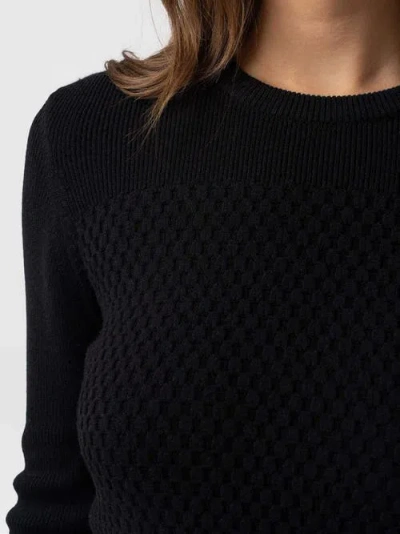 Saint And Sofia Saint + Sofia Honeycomb Rib Sweater