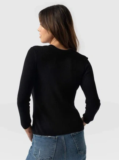 Saint And Sofia Saint + Sofia Honeycomb Rib Sweater