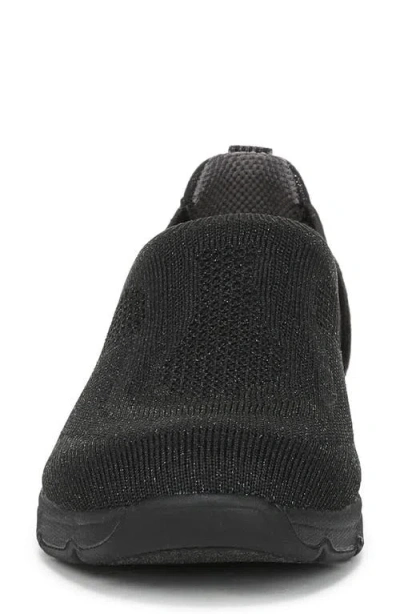 Lifestride Women's Respect Washable Round Toe Slip On Sneakers In Black