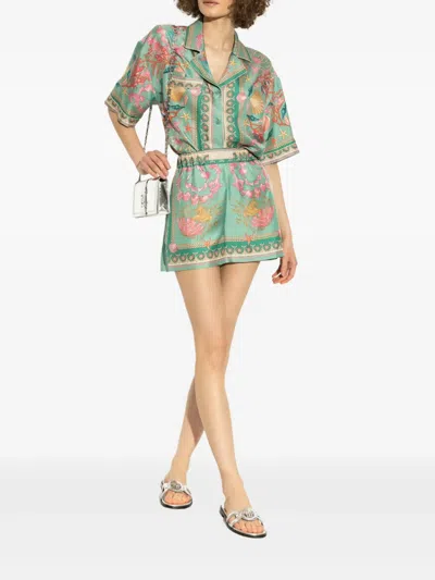 金属感面料镶嵌平底凉鞋