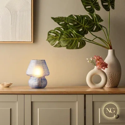 Next Glow Retro Mushroom Led Table Lamp, Modern Dimmable E26 Socket