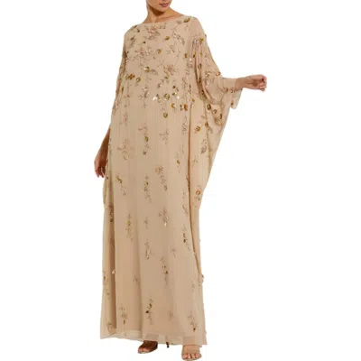 Mac Duggal Embellished Trapeze Evening Gown In Multi