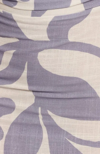 Petal And Pup Petal & Pup Ally Asymmetric Neck Dress In Blue