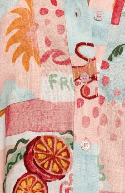 Petal And Pup Petal & Pup Abella Print Oversize Button-up Shirt In Multi