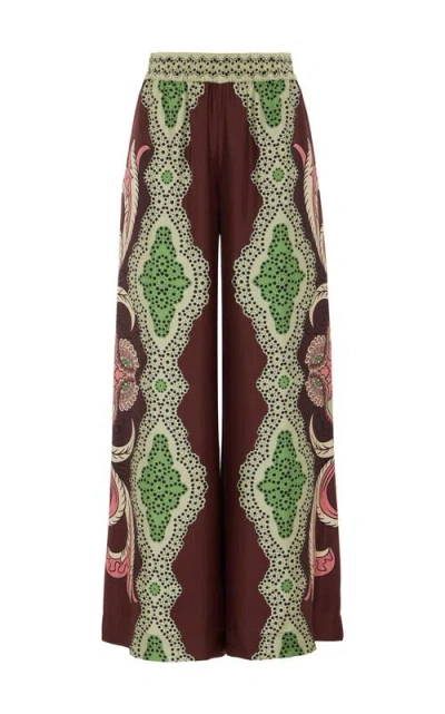 La Doublej Palazzo Pants In Portal Placée Brown