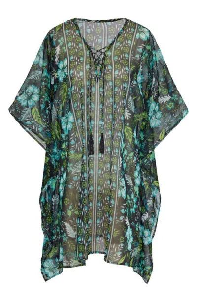Miraclesuit ® Florica Metallic Cover-up Caftan In Multi