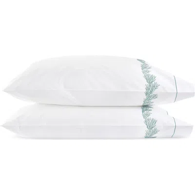 Matouk Atoll 520 Thread Count Cotton Percale Set Of 2 Pillowcases
