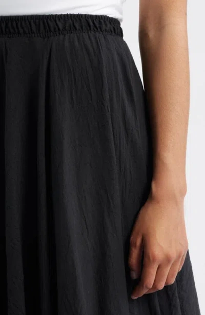 Nikki Lund Alba Pull-on Midi A-line Skirt In Black